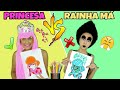 Desafio colorindo com 3 cores na escola #7 (3 marker challenge )Princesa vs Rainha má