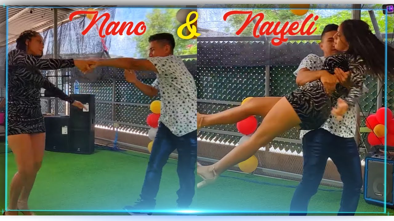 La parejita Nano y Nayeli disfrutaron de este baile. Que bien baila cumbia Nayeli
