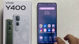 Vivo Y400: How to change Home screen Sliding effects