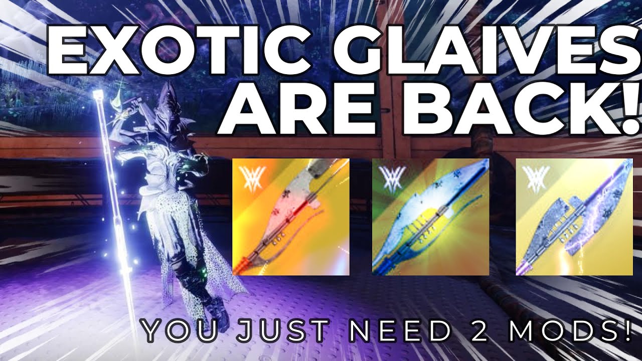 Are Exotic Glaives usable again?? YES! (With these mods!) - YouTube