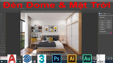 Kết hợp dome light + hdri + sun light trong chiếu sáng nội thất | Bunnyht