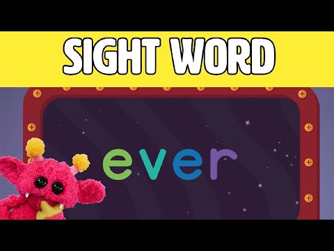 EVER - Let's Learn the Sight Word EVER with Hubble the Alien! | Nimalz Kidz! Songs and Fun!