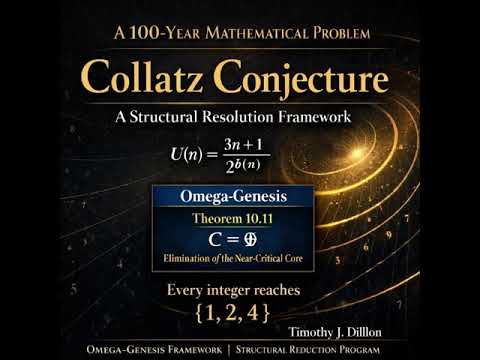 Timothy J Dillon solves the Collatz Conjecture 