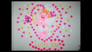 Купидончик c Post-it  ♥ Happy valentine&#39;s day ♥