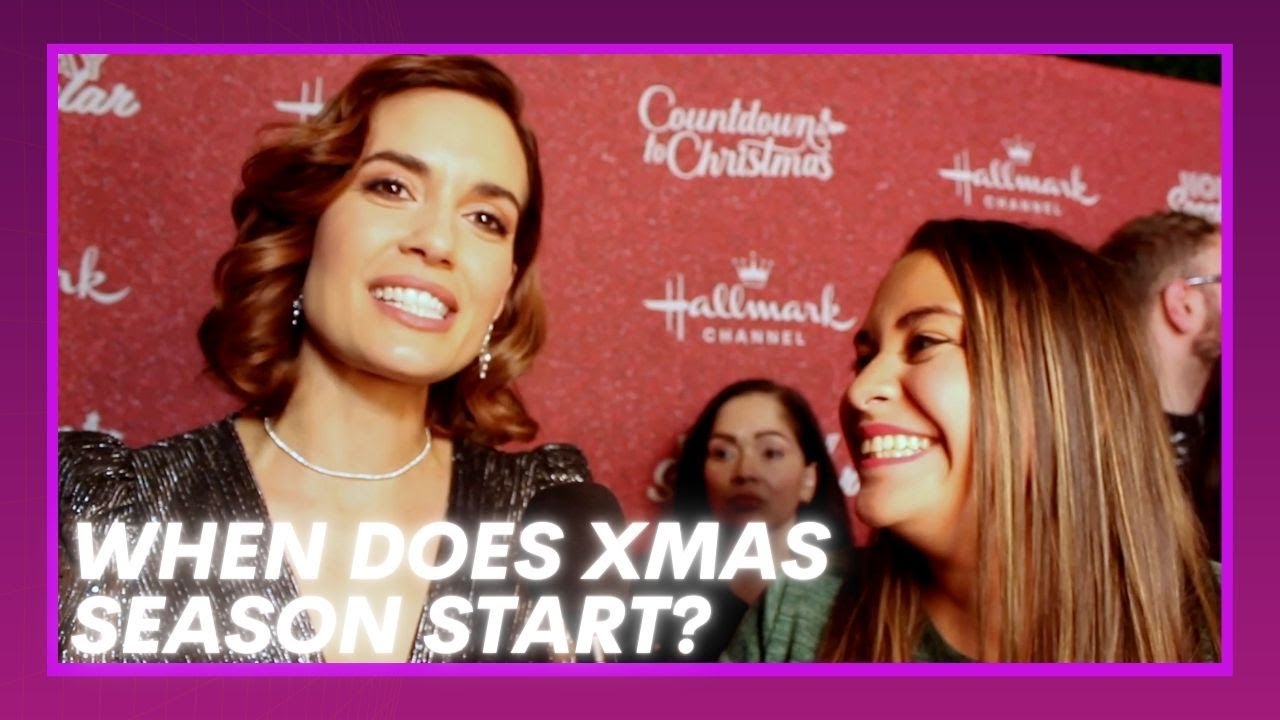 Hallmark Stars Answer Controversial Question: When Does Christmas Season  Really Begin? - Youtube