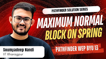 This ONE Question Explains All Spring-Block Confusions! Pathfinder Methods of Work and Energy BYU 13