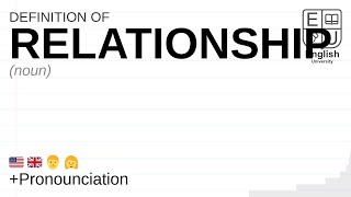 Relationship Meaning, Definition Pronunciation What Is Relationship? How To Say Relationship