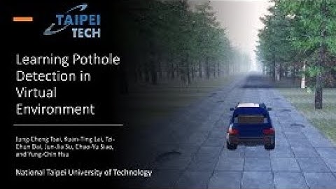 Learning Pothole Detection in Virtual Environment