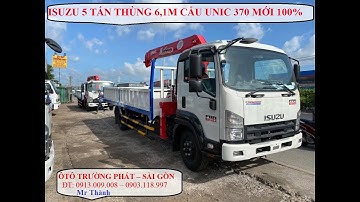 Bán Xe Cẩu Isuzu 5 tấn thùng dài 6.1m cẩu lắp cẩu Unic theo yêu cầu