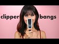 Cutting Bangs with Hair Clippers