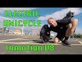 FIRST DAY ON THE NEW ELECTRIC UNICYCLE - INMOTION V8 UNBOXING