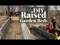 DIY Raised Garden Bed | Cheap DIY Garden Beds | Off Grid Cabin Vlog