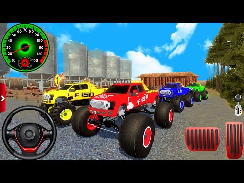 Cinco Camionetas Monstruo Todoterreno En Un Nuevo Mapa | Four Players Gameplay.