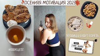 ДНЕВНИК ПИТАНИЯ ОСЕНЬЮ 2023 | трекер привычек, новый рецепт, похудение и тренировка на ягодицы