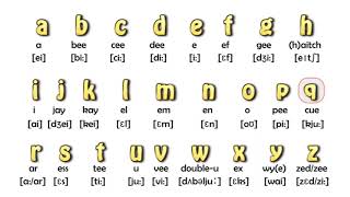 English alphabets l حروف الهجاء الانجليزية