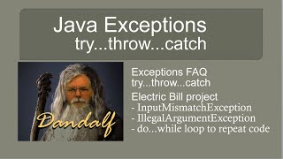 Java Keyboard Input Exceptions using try...throw...catch