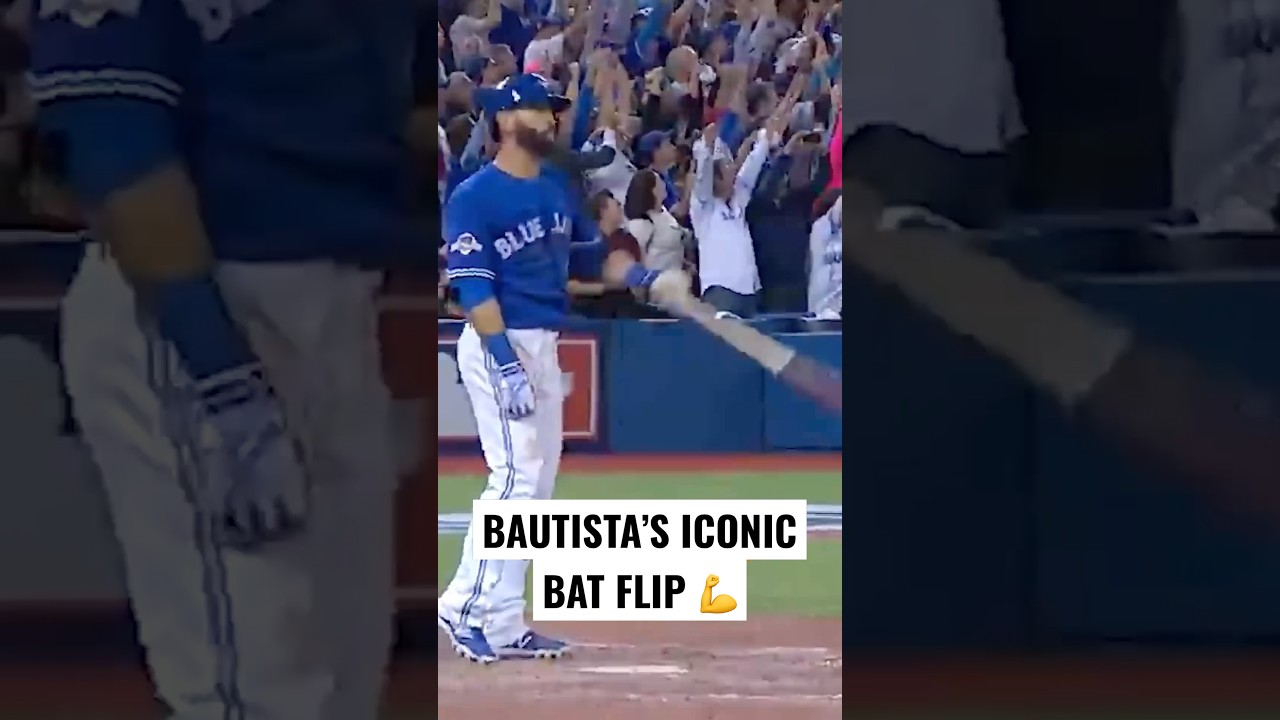 The bat flip of all bat flips 😤 #JoséBautista #MLB #Toronto #BlueJays