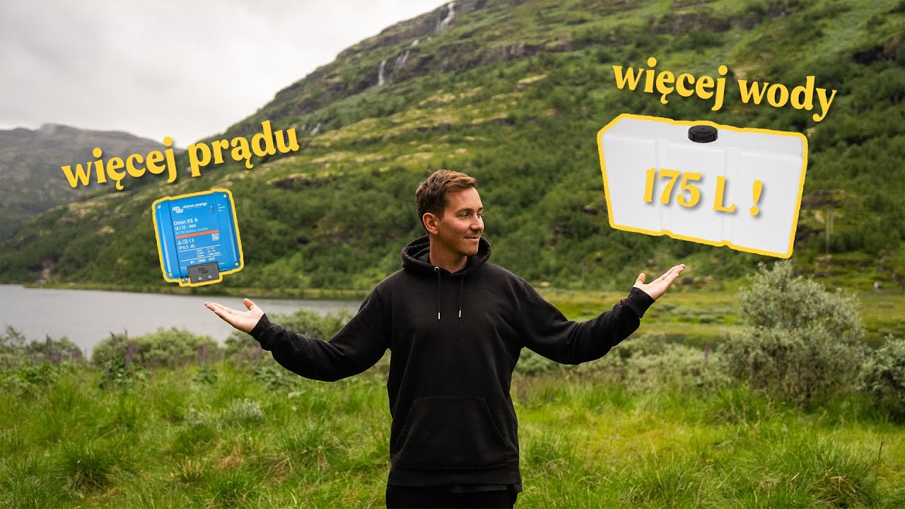 Zmiany w kamperze ! Ładowarka Orion XS 50A i nowy zbiornik na wodę 175L