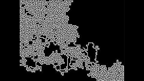 Perfect maze generation using java!
