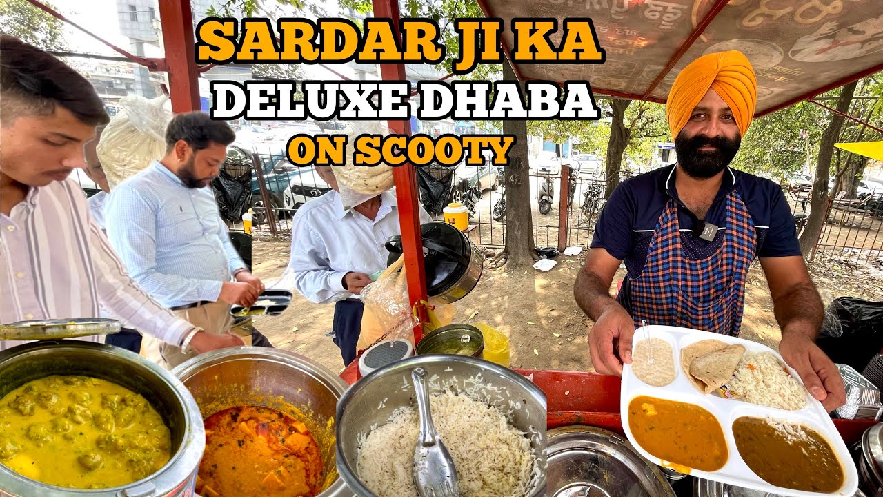 50 Unlimited Veg Thali | Dal Makhani | Kadhi Chawal | Sardar Ji ka ...
