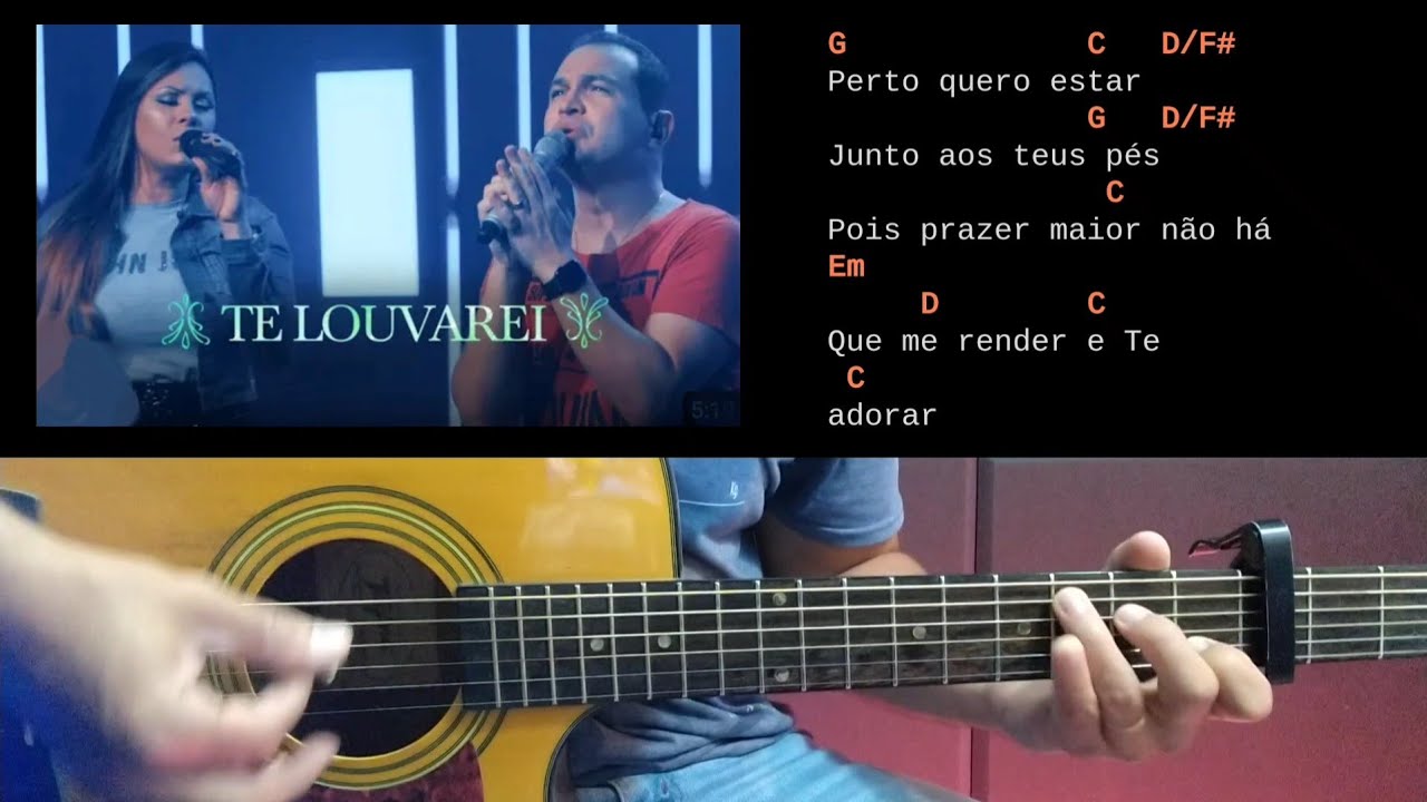 Te louvarei Cifra na prática Davi Sacer YouTube