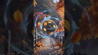 Autumn Slowly Became Winter 🍂❄️ A Mystical Gateway Between Seasons⛩️