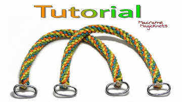 How to Make Easy Macrame Bag Handles DIY  / Spiral Macrame Bag Handles