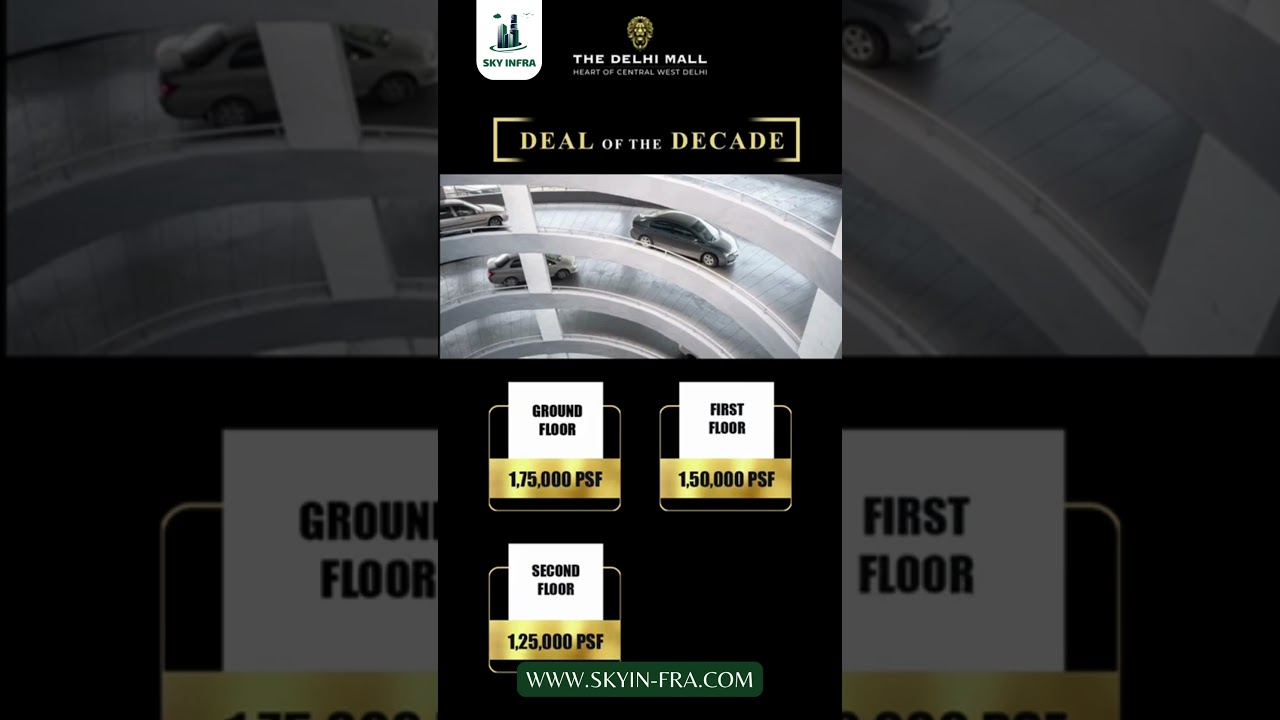 Commercial project of central/west Delhi - The Delhi Mall. 