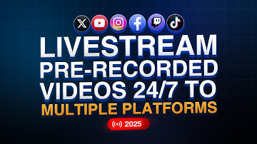 How to 24/7 Livestream Pre-Recorded Videos to Multiple Platforms | OneStream Live Tutorial