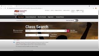 Class Search tool