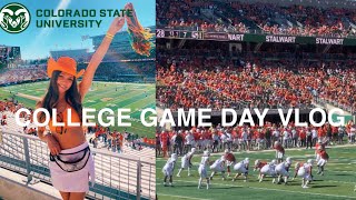COLLEGE GAME DAY VLOG l CSU FOOTBALL grwm, tailgating & more!