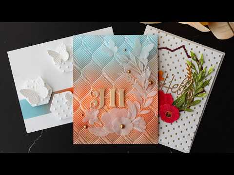 3 Ways to Add Texture & Dimension with Embossing Folders!
