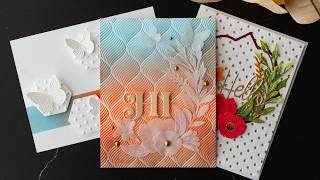 3 Ways to Add Texture & Dimension with Embossing Folders!