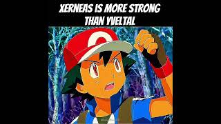 Xerneas Is Stronger Than Yveltal?! 🌈💀 #like #subscribe #pokemon #anime