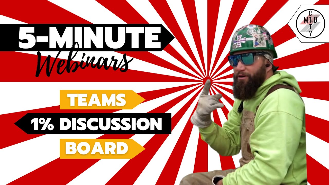 5-Minute Webinars - Microsoft Teams 1% Discussion Board Intro