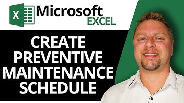 How to create preventive maintenance schedule in Excel | Excel Tutorial 2025