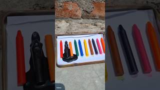 😳 I Tested Every Crayon Color || Which Melted First? 🖍️🔥 #shorts