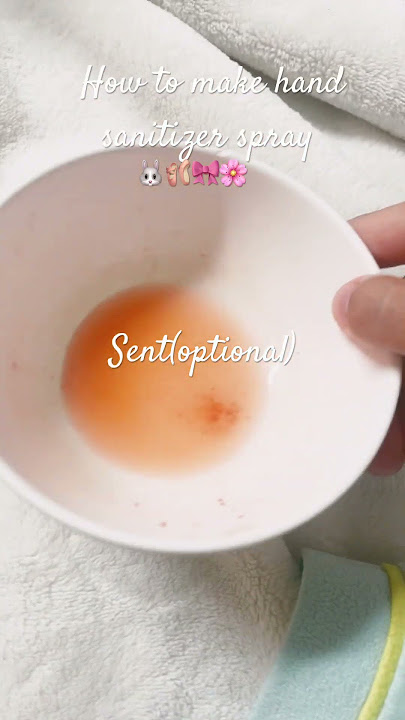 how to make a DIY hand sanitizer spray #プロセカ #プロジェクトセカイ #viralvideo #beautyproducts ￼