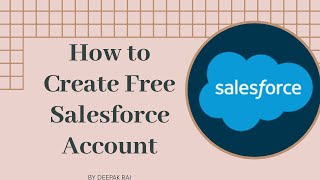 How to Create Free Developer Account in Salesforce