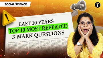 Top 10 Most Repeated 3-Mark Questions | SSLC Social Science | Last 10 Years Analysis 📚💯