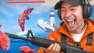 this FISHING GAME is SO FUNNY !! 😂🎣 (How to fish) screenshot 1