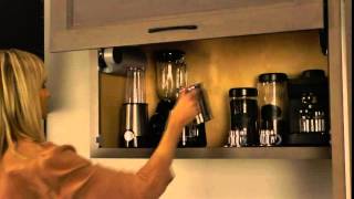Vertical Lift Wall Cabinet with Auto Open and Close Mechanism | Decorá Cabinets