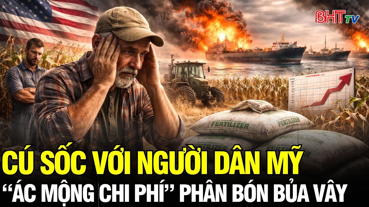 Tin NÓNG: Chiến sự Iran gây cú sốc mới tại Mỹ – nông dân đối mặt “ác mộng chi phí” phân bón