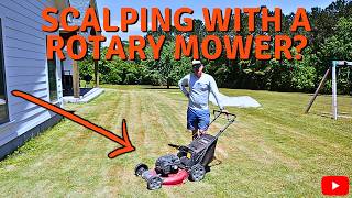 Scalping My Bermuda Lawn With A Rotary Mower
