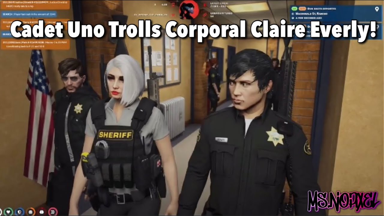 Cadet Uno (Sykkuno) Trolls Corporal Claire | NoPixel WL GTARP