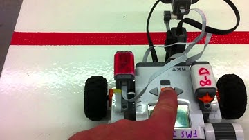 NXT Robot and Sensors with EV3 software.