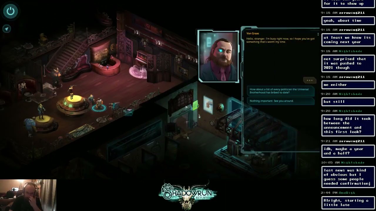 Shadowrun Returns - Session 5 [Holding Court]