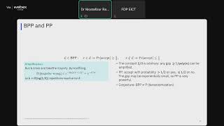 Day-17 Quantum Complexity Classes – Q, EQP, BQP, BPP, QMA; Qualitative Ideas of a TM, Types of TM
