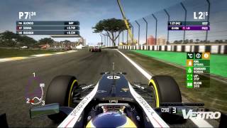 F1 2012 - Williams Brazil Autodromo Jose Carlos Pace Gameplay