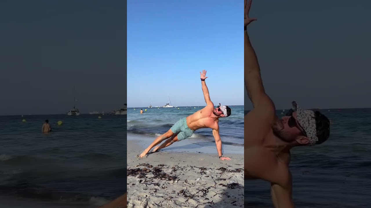 Full body beach burner on Ibiza Coast 